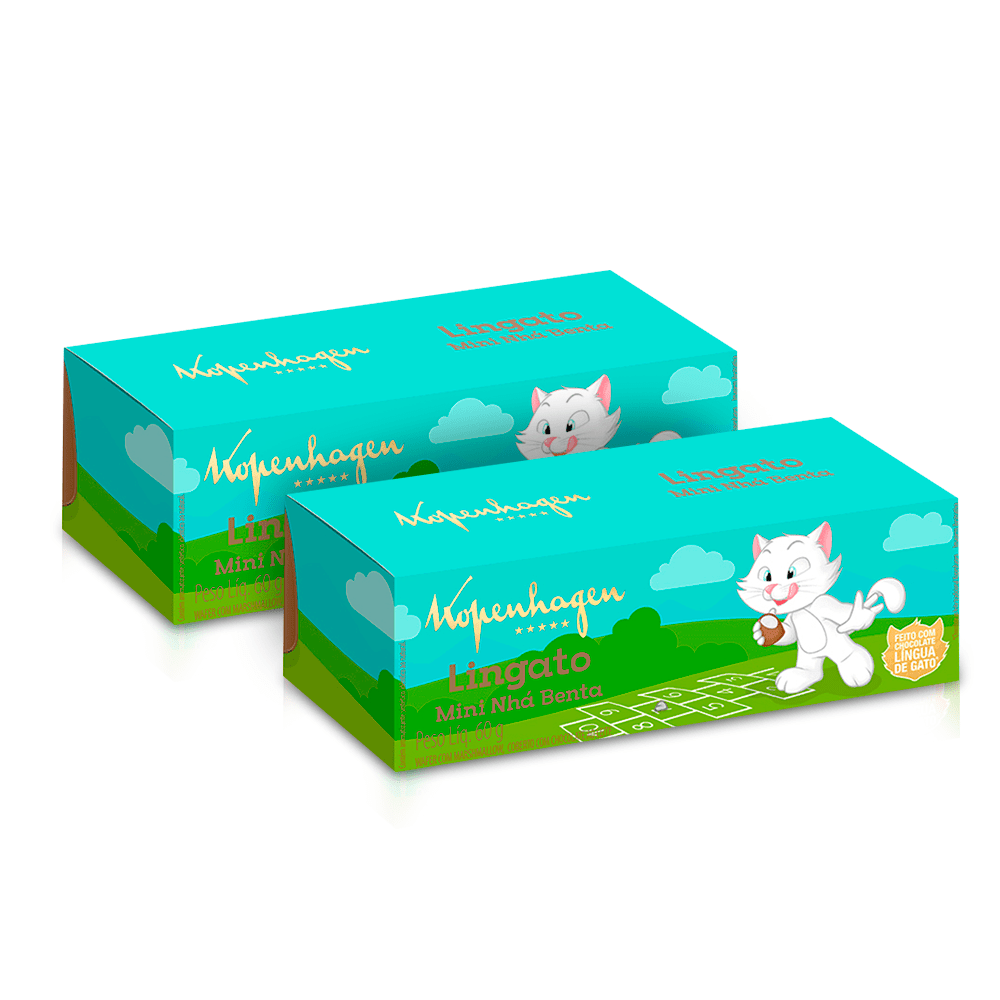 Kit Mini Nha Benta Lingato 60g Kopenhagen - 2 Unidades