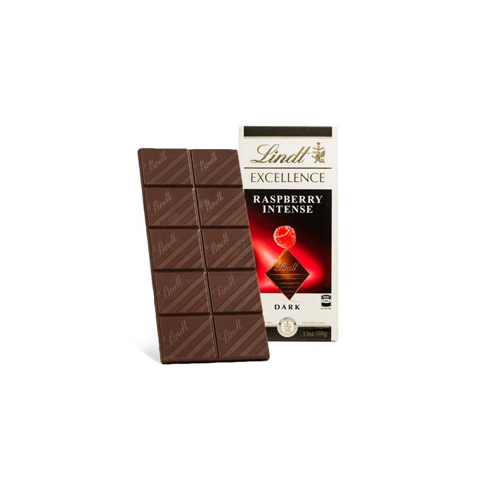 Chocolate Amargo Com Pedaços De Framboesa Lindt 100g